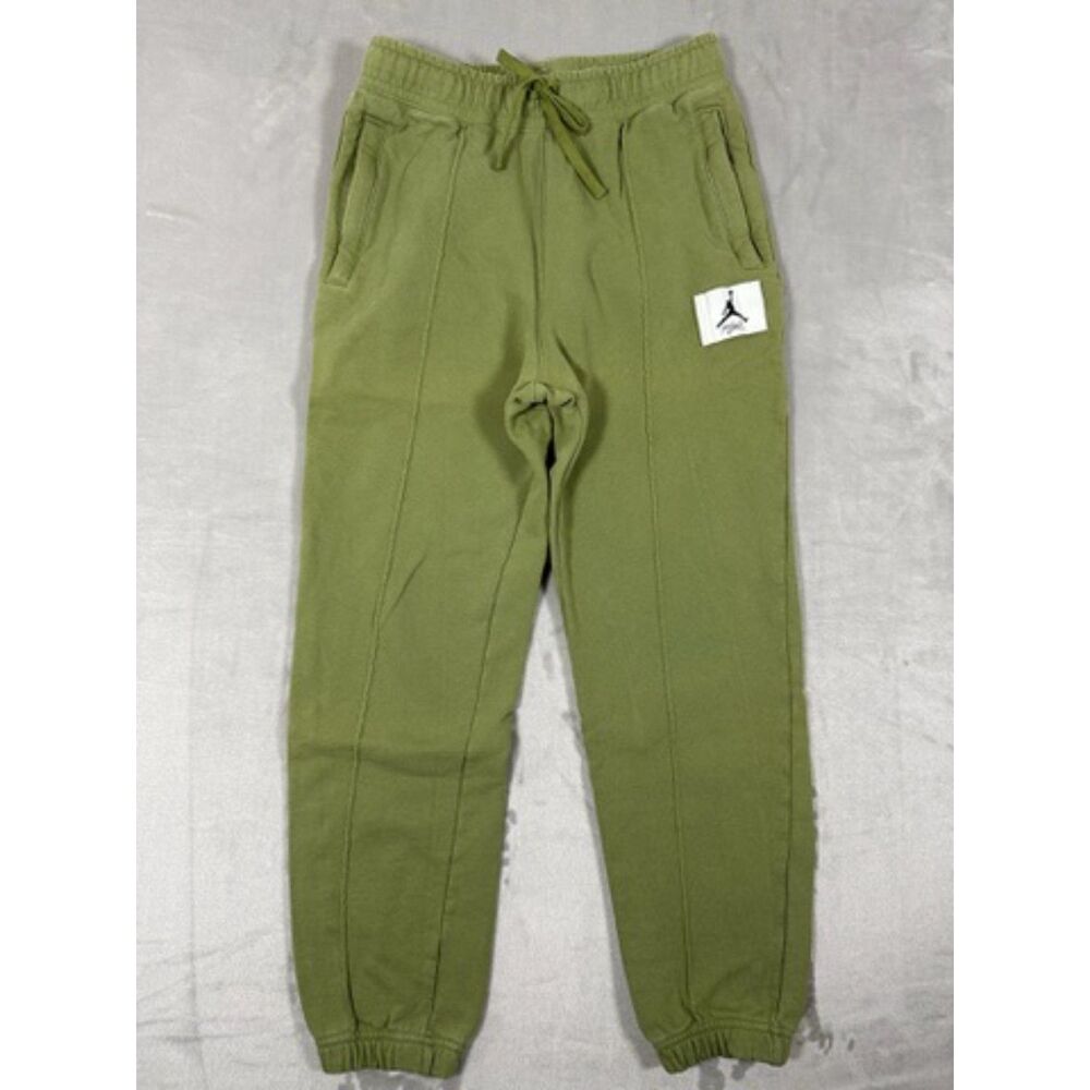 Jordan Essentials Women's Fleece Pants Olive Green Size XS